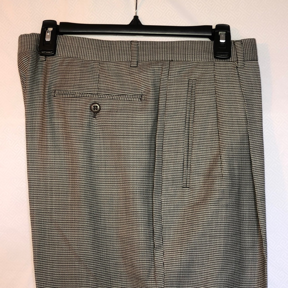 Zanella Duncan Houndstooth Wool Slacks